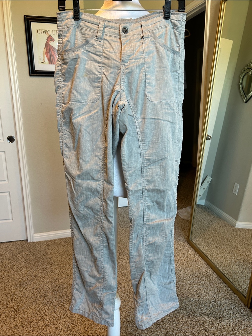 Kuhl Cabo Women’s Pant Gray 50+ SPF Hiking Outdoor Athletic Size 4 R